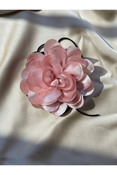 TwinsSis Store Lace-up Satin Rose Choker