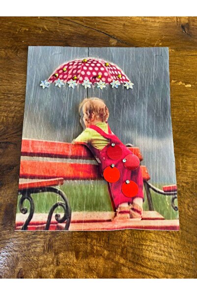 Gönülden Tasarım Devičanski kišobran sa šljokicama i aplikacijama - 23x19 cm