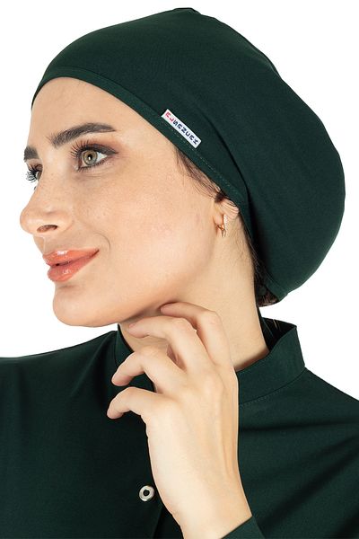 Alsancak Üniforma Dark Green Doctor and Nurse Cap (2 Pcs)