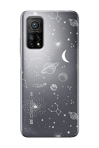 CONSTRAİN Xiaomi Mi 10T Pro Gezegenler Şeffaf Telefon Kılıfı