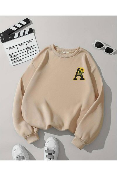 BENROMA Φούτερ Unisex Oversize - Crew Neck, Letter Printed