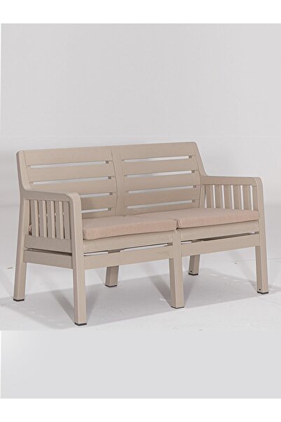 Modalife Lara Minderli 2 'li Bahçe Koltuğu - Cappucino