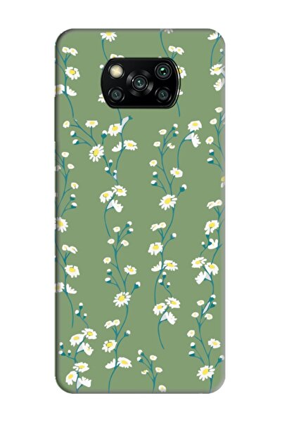 CONSTRAİN Poco X3 NFC Papatya Sarmaşığı Yeşil Telefon Kılıfı