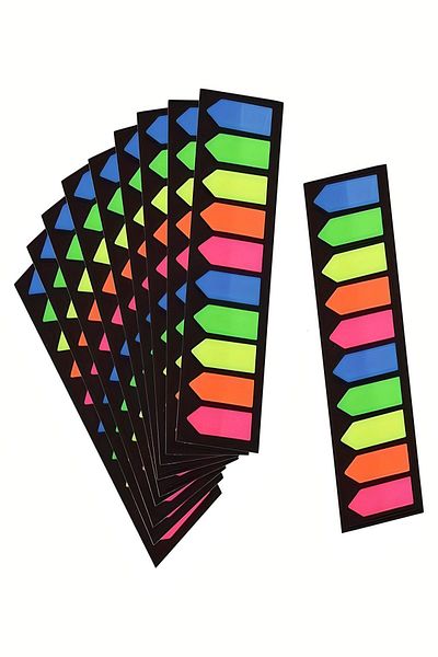 Siriderya 200 Pieces Colorful Sticky Page Marker Index