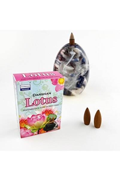Darshan Incense LOTUS Geri Akış (back Flow) Tütsü 10 Adet