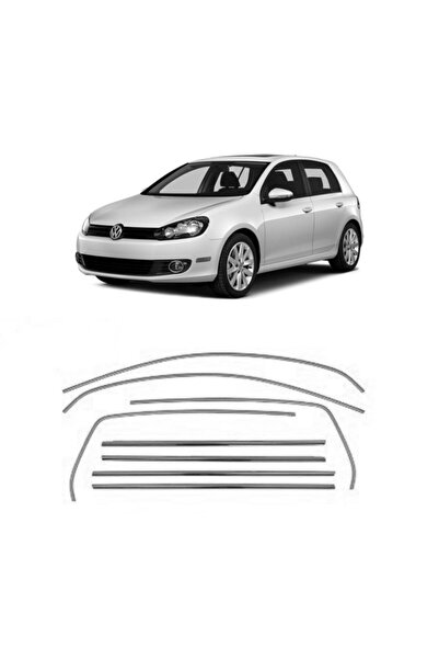 Araba Alışveriş Volkswagen Aksesuar Golf 6 Sportif Metal Krom Cam Çıta Seti
