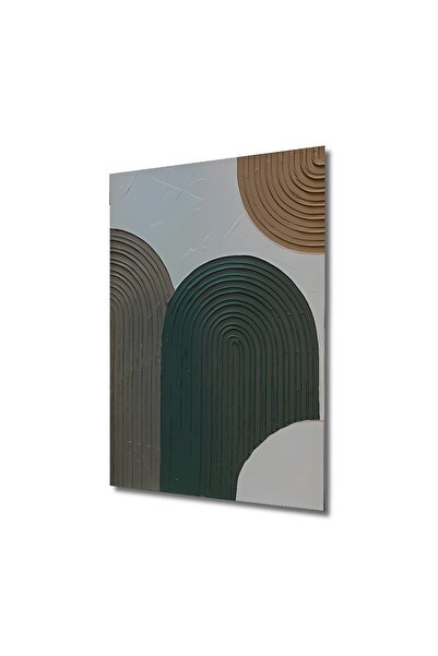 Teona Ahşap Dekoratif Ahşap Tablo Soyut Kabartma Efektli Duvar