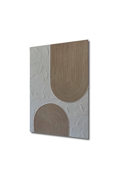 Teona Ahşap Dekoratif Ahşap Tablo Dijital Baskı Kabartma Görünümlü Alçı Sanatı Duvar Dekor