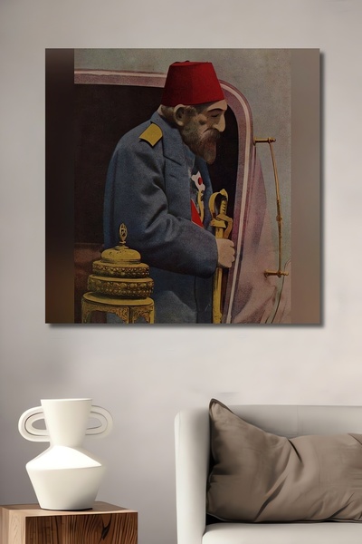 Teona Ahşap Dekoratif Ahşap Tablo Sultan Abdülhamid Han Cuma Selamlığı