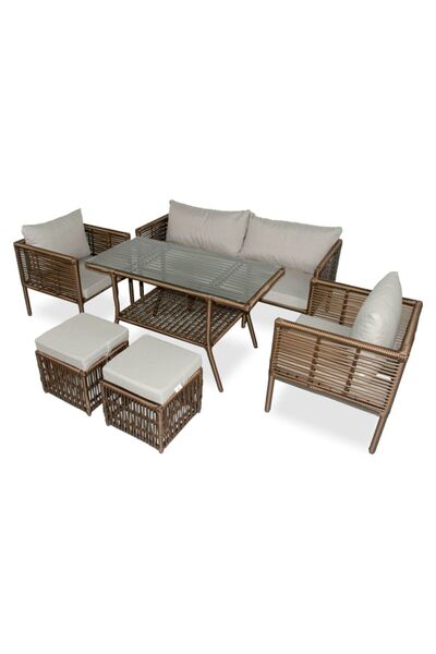 VAVRATTAN New York Xl Rattan Bahçe Balkon Oturma Takımı Küf