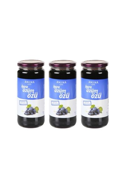 Şeker Ilavesiz Kara Üzüm Özü (SOĞUK SIKIM)640grx3