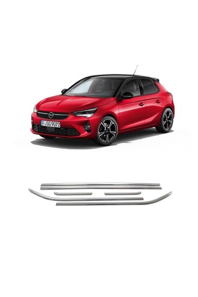 Araba Alışveriş Opel Aksesuar Corsa F Krom Cam Çıta Seti