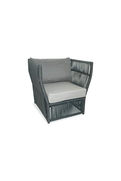 VAVRATTAN Perre Rattan Bahçe Balkon Oturma Takımı-taş Gri