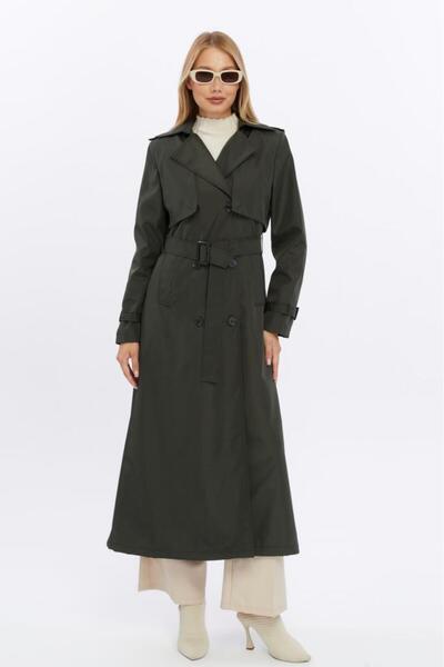 Jamila Long Length Double Cap Women's Trench Jacket