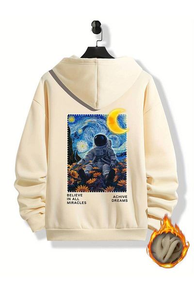 Medinenur Φούτερ με κουκούλα Astronaut printed