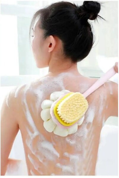 İndirimKap Çift Taraflı Banyo Sırt Kesesi Yumuşak Duş Lifi Banyo Hamam Lifi V...