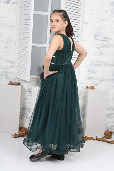 Asortix Kız Çocuk Abiye Elbise Düğün Elbisesi