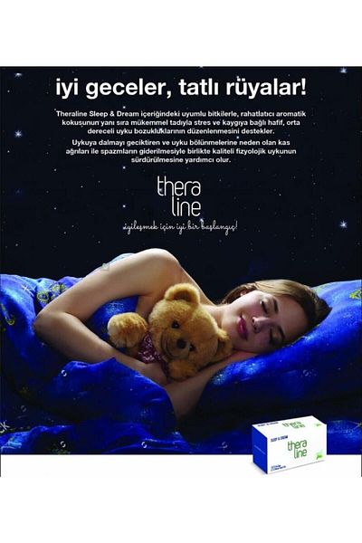 Theraline Sleep & Dream - شاي الأعشاب المختلط مع 20 كيسًا مفلترًا