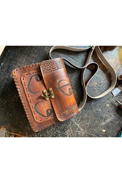 zarif atölye Elif Motif Vav Leather Bag