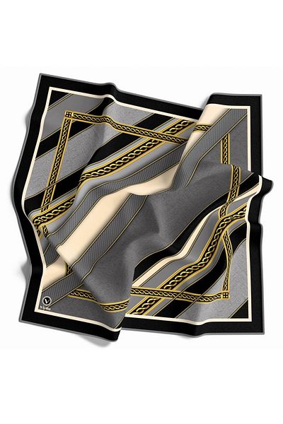 VİOLLA Γυναικείο κασκόλ Twill Γκρι