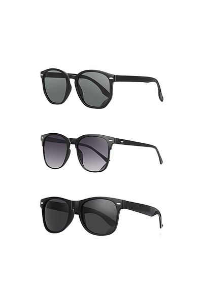 Marco Kinary Unisex Sunglasses with Uv400 Protection 3-Piece Opportunity Set