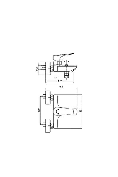 Eca Niobe Bathroom Mixer - 102102482