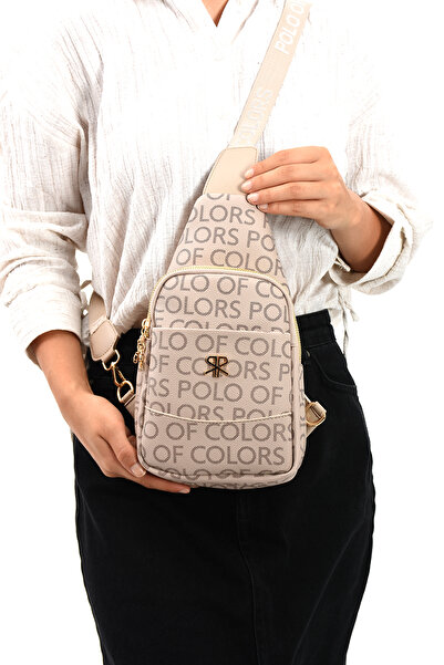 ImPolo Stone Color Impolo Meri - Geantă de talie și de umăr pentru femei, dimensiune 30x20, imprimare prin serigrafie