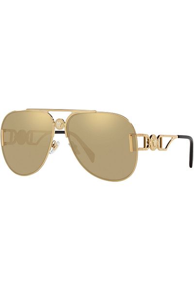 Versace Woman Pilot Sunglasses- Ve 2255 - Lense Size:63mm - Gold