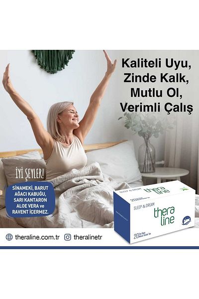 Theraline Sleep & Dream - شاي الأعشاب المختلط مع 20 كيسًا مفلترًا