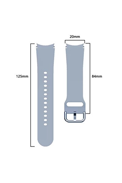 redmud teknoloji Samsung Galaxy Watch 4 5 Pro 6 7 Seri 40 44mm Classic 42 43 45 46 47mm Uyumlu Kavisli Silikon Kordon