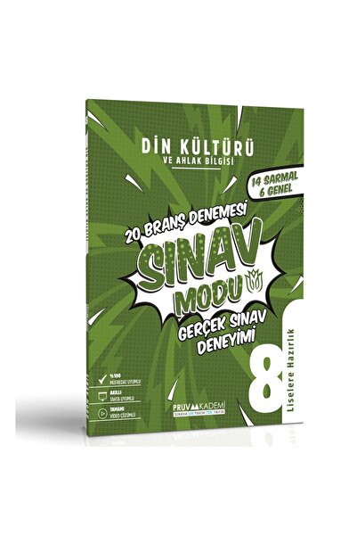 Genel Markalar Pruva Akademi 8 Sınıf Din Kültürü Sınav Modu Branş Denemesi Lgs