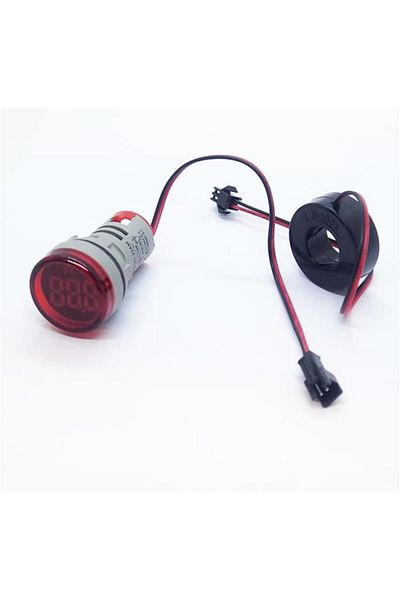 Arduino 0-100aACRed Digital Ammeter - 22mm Round