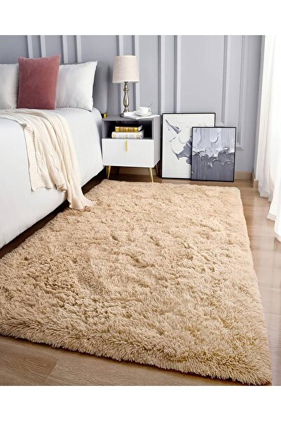 Paco Home Yatak Oturma Odası İçin Süper Yumuşak Tüylü Halı Peluş Tüylü Halı O...