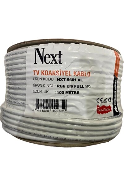 Next NXT-9601 Rg6 U/6 Anten Kablosu 100 Metre