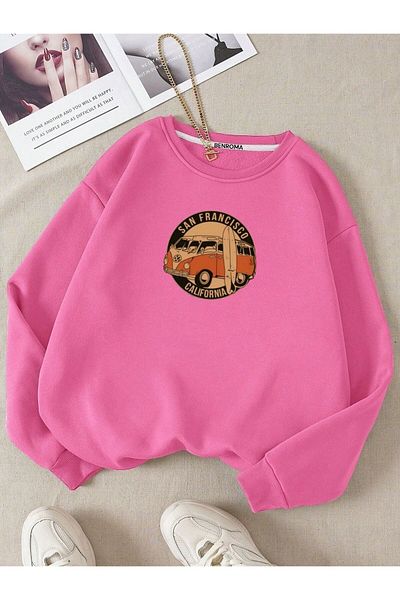 BENROMA San Francisco Printed Unisex Oversize Φούτερ - Crew Neck