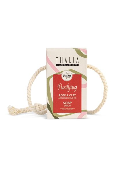Thalia صابون طبيعي بخلاصة الورد والطين 140 جرام