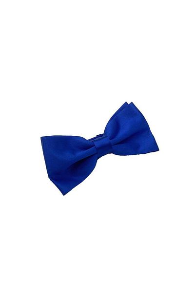 Brianze Satin Bow Tie -SaksBlue Solid Color
