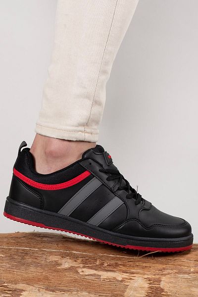 Riccon Ανδρικά Sneakers00122022 Μαύρο Κόκκινο