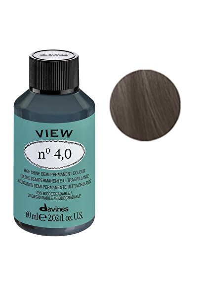 Davines View Yarı Kalıcı Saç Boyası 60 ml - 4,0 Orta Kahve 8004608259947 (Oks...