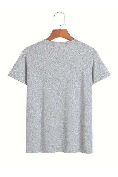 CAST COLLECTİON Γκρι ανδρικό μπλουζάκι Oversize - Whatever