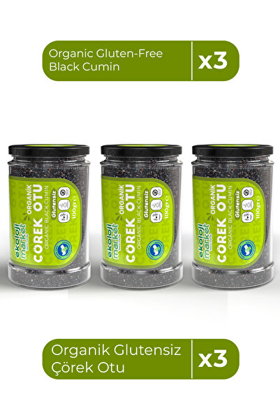 Ekoloji Market Organik Çörekotu 100 Gr x3 Adet