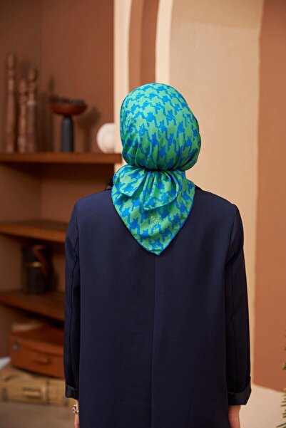 İpekhan М'ятно-зелений м'який шарф Aura Kazayağı - 1155-01