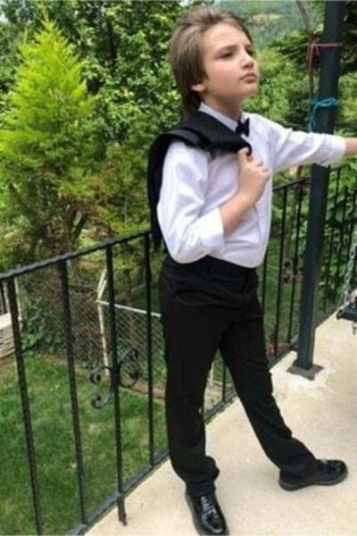 Terry Kids Terry Tuxedo Vest Boy Suit