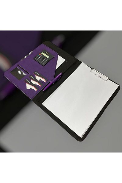 Eren Ofis A4 Thermo Leather Secretarial - with Cover, Calculator and Card Holder Compartment - New Colors