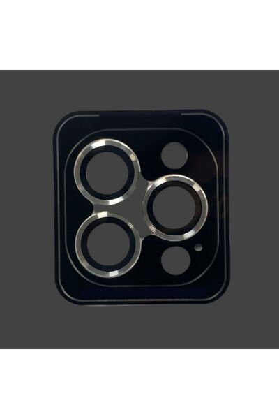 İPHONE 15 PRO/15 PRO MAX UYUMLU KAMERA KORUYUCU LENS MERCEK ÇERÇEVELİ 3'LÜ SET