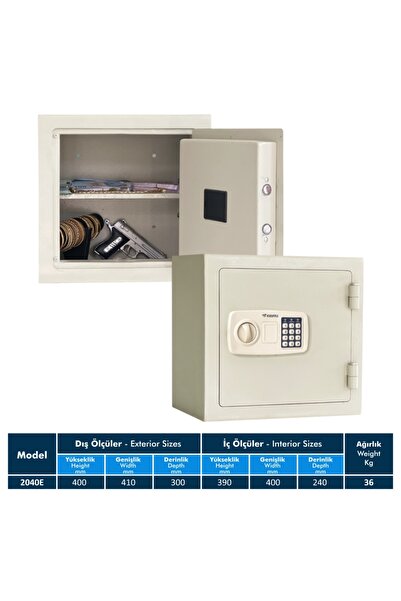 KIRATLI 2040 E Elektronik Ev ve Ofis Para Kasası