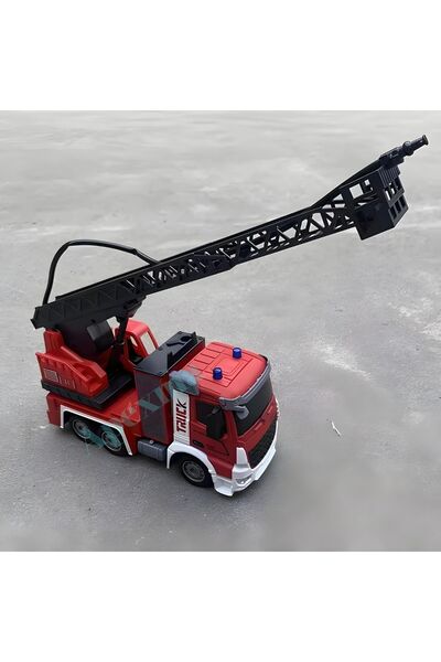 Apexma 2.4GHz Uzaktan Kumandalı 1:12 Ölçek Işıklı ve Sesli Su Atan İtfaiye - Şarjlı Su Fışkırtan Oyuncak