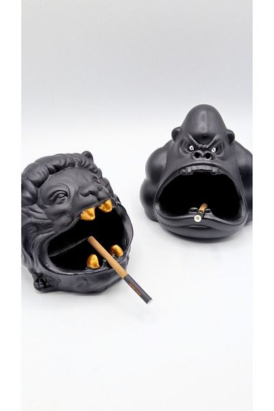 pamircandles Decorative Gorilla Ashtray Handicraft Stone Accessory Outdoor Ashtray