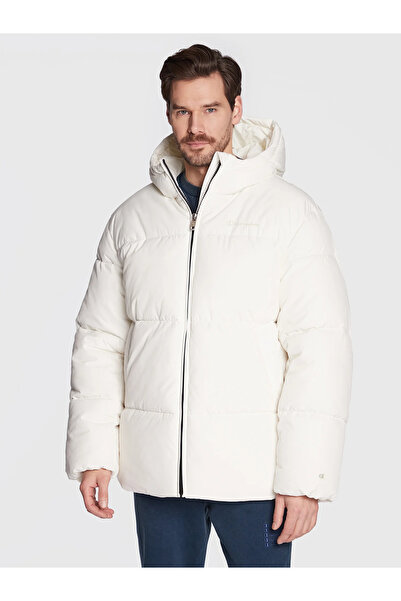 Champion Eco Future Erkek Beyaz Şişme Mont