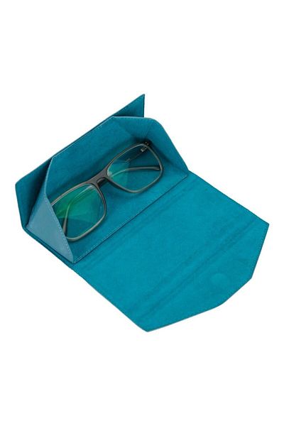 PLM Smart Glass Leather Glasses Case Brn4ef Blue